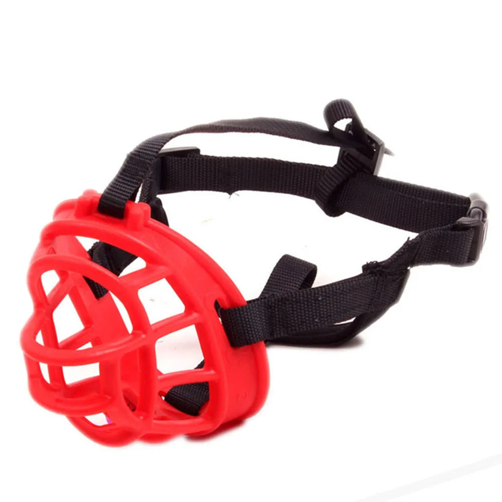 Adjustable Dog Muzzle Soft Silicone Breathable Strong Basket Small Medium Large X-Large Dogs Mouth Muzzles Lightweight & Durable