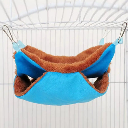Sugar Hammock Double-layer Design Winter Warm Small Pet Hanging Sleeping Bag Honeybird Comfort Cotton Hand-woven Resting