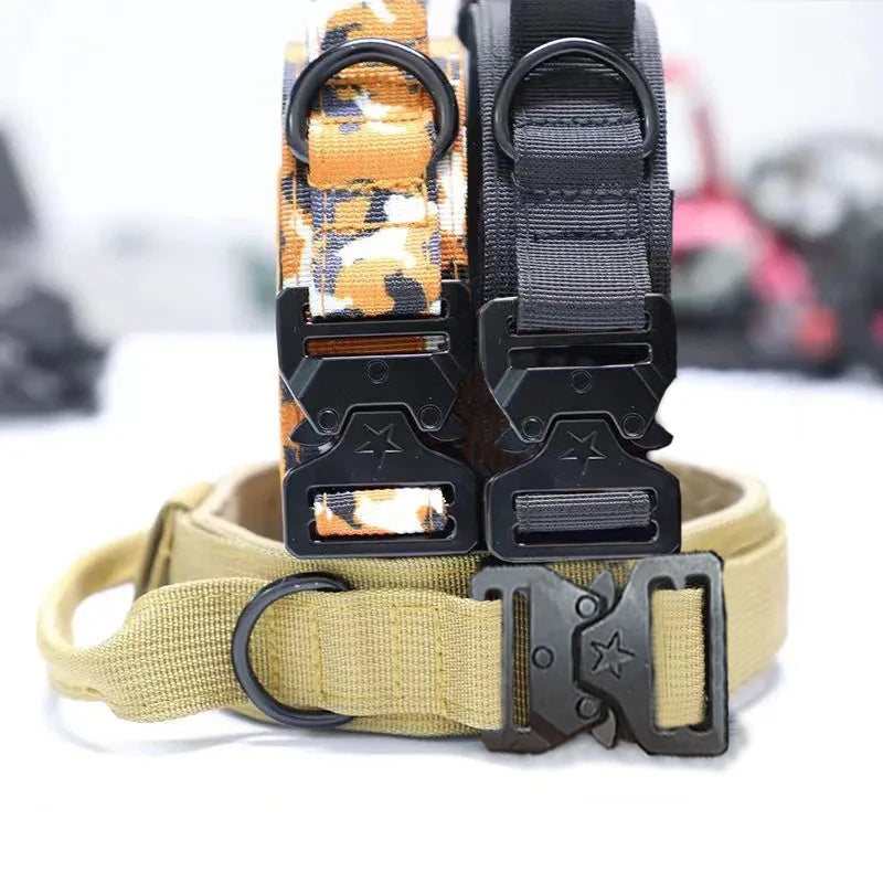 Doberman Pinscher Big Dog Collar and Leash Outdoor Train Pet Collars for Medium Large Dogs German Shepherd mascotas Accessories
