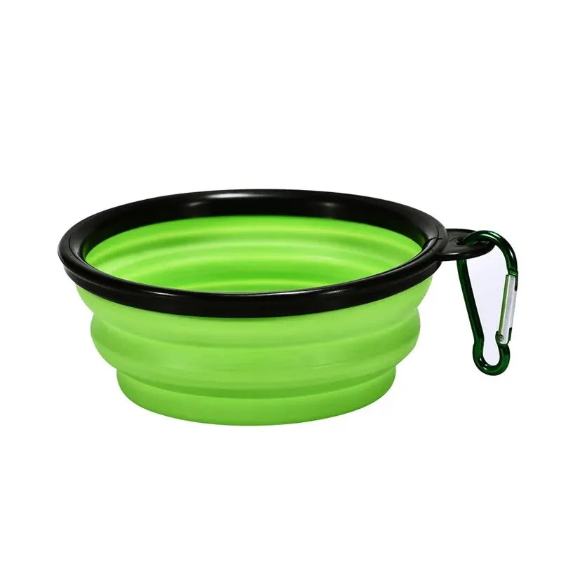 Hot Selling Camping Travel Portable Folding Dog Pet Food Water Bowl