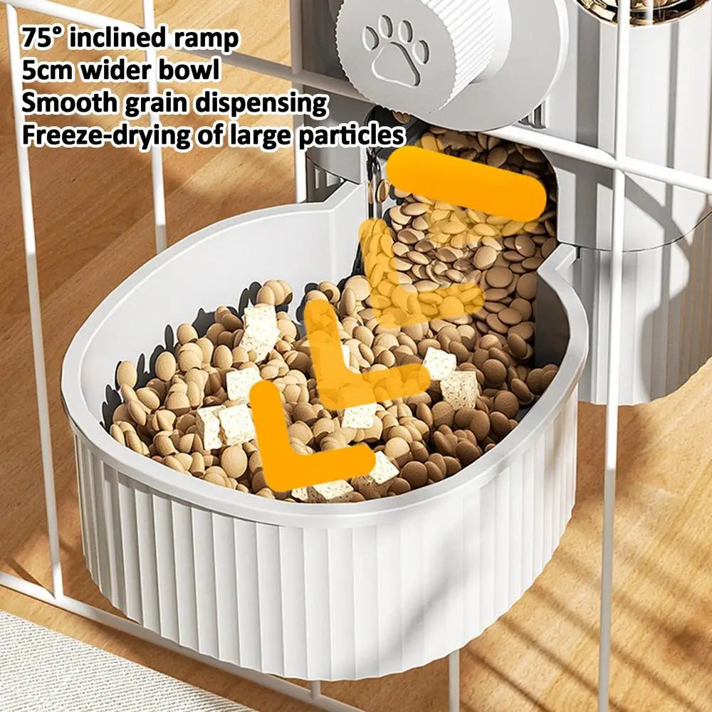 Automatic Cat Feeder Water Dispenser Automatic Cat Dog Feeder Detachable Large Capacity Dog Food Dispenser Pet Supplies