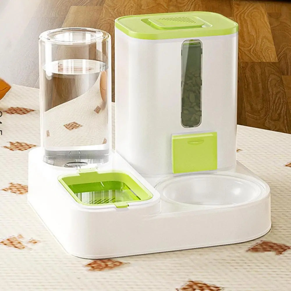 Cat Automatic Feeders Large Capacity Pet Feeding Dog Food Dispenser Reusable Kitten Puppy Water Dispenser for Home Cage