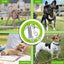 Tie Out Cable Dog Walking Training Glue coating Leashes Double Head Pet Wire Rope with Steel Buckle For Two Dogs Usage