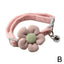 Pet Collar Cute Knitting Flower Bell Collar With Adjustable Collar Style Cartoon Cat Safety Small Dog Pet Supplies Buckle V6S4