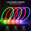 Luminous Dog Collar Light Charge Cat Necklace, Led Fashion Flashing DIY Glowing Safety Collar for Dogs Nighttime Pet Accessorie