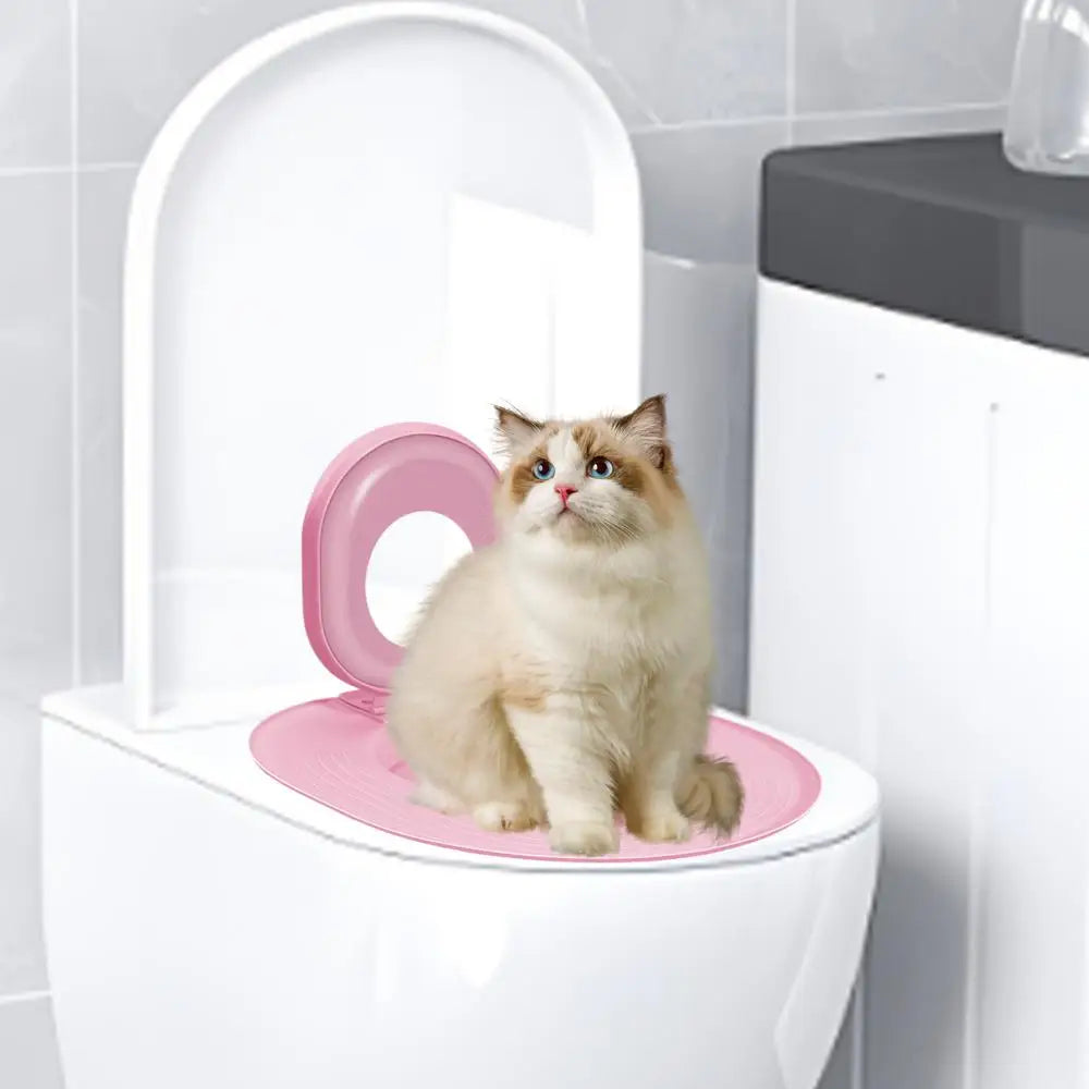 Cat Toilet Training Kit Toilet Litter Box Trainer Reusable Urinal Seat Potty Cat Hygiene Trainer For Pet Care Train Your Cat To