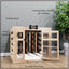 JUNJI Modern Indoor Wood Dog House Luxury Durable Eco-Friendly Large Wooden Pet House Wood Dog Kennel Furniture