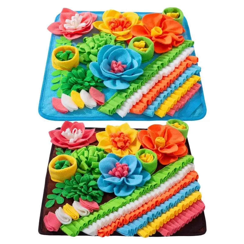 Dog Sniffing Mat Puppy Training Pad  Interactive Dog Toy Foraging Mat For Smell Pet Slow Eating Stress Relief Toys For Puppies