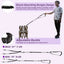 UXCELL Fashion Dog Leash for Two Large Dog Up to 330 Ib 6.6-7.6FT Long Hands Free Waist Leash for Dog Walking Dog Leads