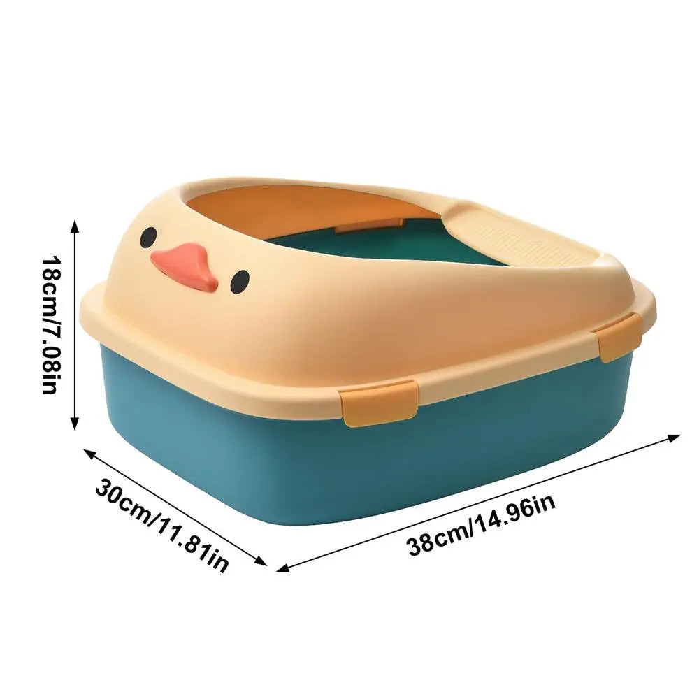 Large Cat Pan Cat Litter Pan Cat Litter Pan Cat Litter Container For Poop Large Cat Pan Litter Container With Scoop High Sided