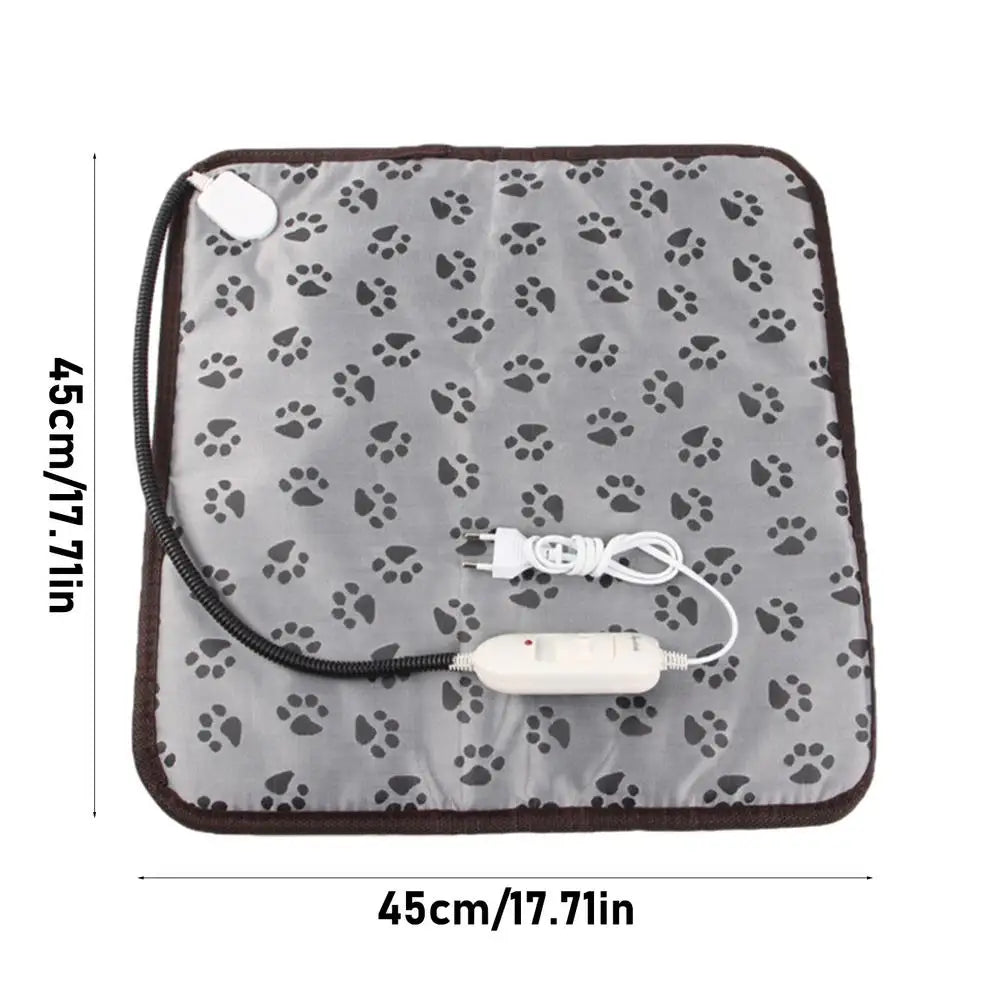 Cat Heating Pad Auto Shut Off Cat Bed Dog Heat Mat Heating Pad Waterproof Thermostat Electric Heated Mat Electric Pet Heated Bed