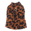 Leopard Dog Sweater Dress Fleece Puppy Dresses for Small Dogs Girl Cat Skirt Apparel Winter Warm Dog Clothes
