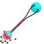 Dog Tug of War Toy Chew Toy Slow Feeder Food Dispenser Sounding Interactive Toy Firmly Suction Cup Toothbrush Durable Molar Ball
