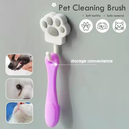 4pcs Pet Finger Toothbrush Cat Dog Silicone Toothbrush Comfortable And Safe Convenient And Easy To Use Keep Your Pet's Oral Heal