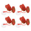 UXCELL 2/4 Pcs Aquarium Artificial Plastic Plants Betta Fish Leaf Pad with Suction Cup Betta Bed Leaf Hammock Resting Hide Decor