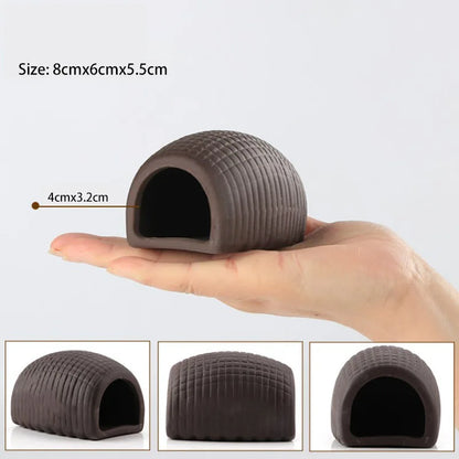 Ceramic House Fish Tank Aquarium Decoration Fish Shrimps Shelter House Pottery Scorpion House Canister Simulation Stone Ornament