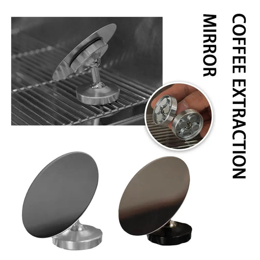 Coffee Extraction Mirror Stainless Steel Rotating Magnetic Suction Bracket For Bottomless Magnetic Base Espresso Shot Mirro M3R1