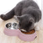 Pet Stainless Steel Bowls Double Puppy Dog Food and Water Bowls Set Cat Bowls Pet Feeder Dishes Dual Bowls for Small Dogs Cats