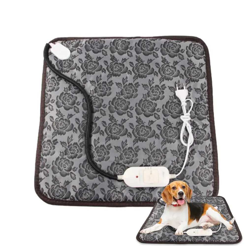 Cat Heating Pad Auto Shut Off Cat Bed Dog Heat Mat Heating Pad Waterproof Thermostat Electric Heated Mat Electric Pet Heated Bed