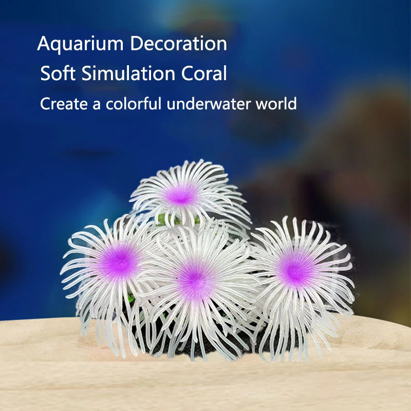 Artificial Underwater Coral Aquarium Fish Tank Simulation Decoration Aquarium Backgrounds Plants Water Grass Decora Beautiful