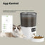 Automatic Pet Feeder 4L Capacity Smart Timer Tuya Control Food Dispenser with Stainless Steel Bowl Dogs Cats Feeding Supplies