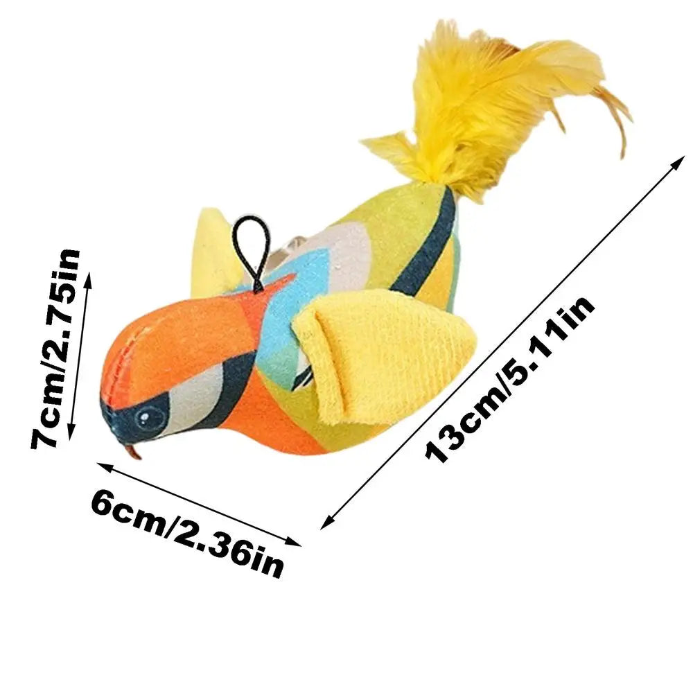 Cat Sound Bird Toy Interactive kitten Toy Bird With Sounds Real Birds Interactive Cat Toys For Indoors Realistic Toys For Cats