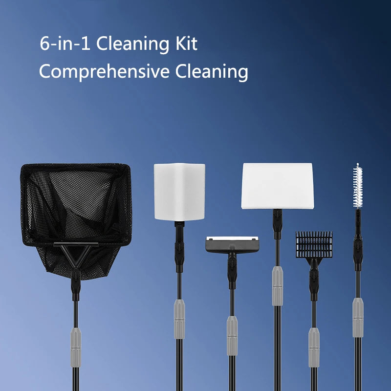 Aquarium Fish Tanks Cleaning Tools Kit Algae Tank Cleaner Set Aquarium Cleaner Fish Tank Net Scraper Sponge accessories