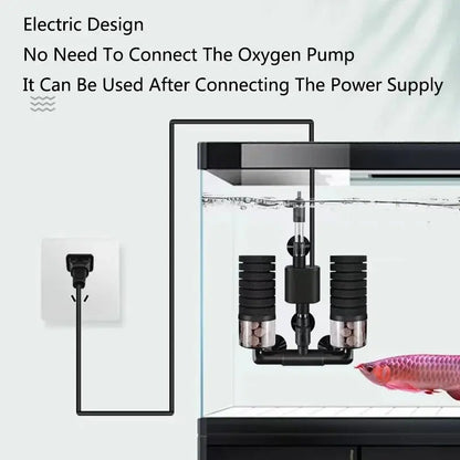 Aquarium Filter With Water Pump For Fish Tank Air Pump Skimmer Biochemical Sponge Filter Aquarium Bio Filters Filtro Aquario