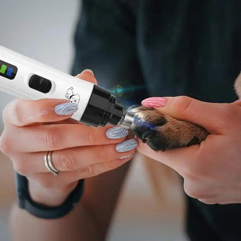 Dog Nail Grinder Pet Claw Nail File USB Charging Paws Cutting Grooming Smoothing Tool Silent Electric Dog Toe Nail File
