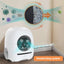 Wifi App Control Self Cleaning Automatic Cat Litter Box 80l Negative Ion Deodorization Smart Cat Toilet