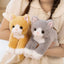 53CM Cute Simulated Cat Doll Plush Toy Stuffed Soft Animal Plush white Gray Kitten Pillow Kids Girls Birthday Gift Pet Toys Deco
