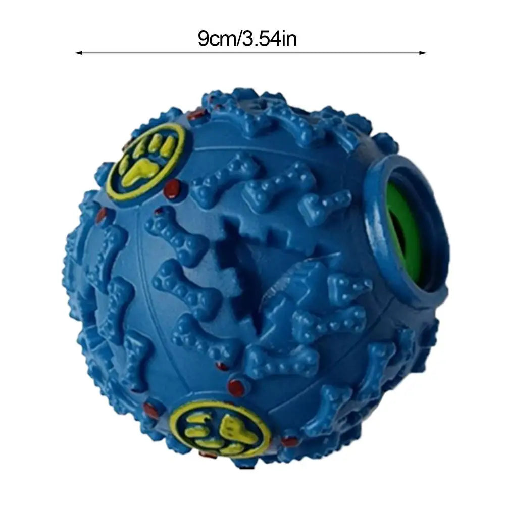 Dog Giggle Ball Teething Ball Toys Interactive Slow Feeder Balls Creative Dog Leaky Ball With Giggle Sound For Dogs Foraging
