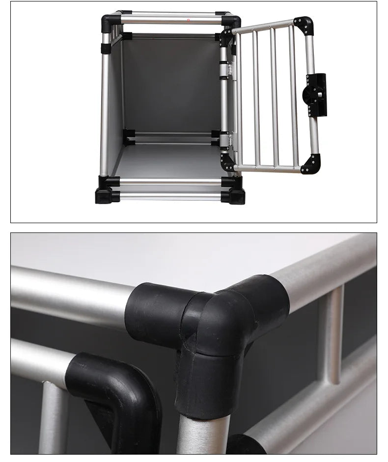 Directly from the manufacturer dog cage, car pet cage air transportation Thickened ventilated aluminum firm pet dog dog cat cage