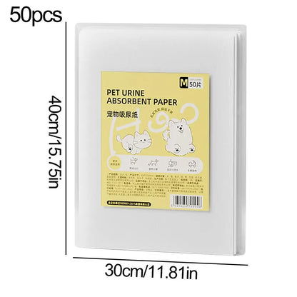 50 Sheets Dog Pee Pads Super Absorbent Dog Training Pads Potty Pads Pet Urine Pad Non-woven Puppy Training Pads For Cat Dogs