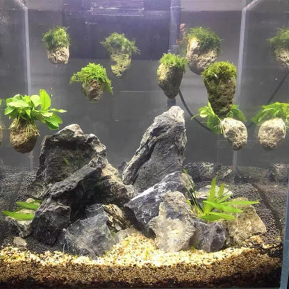Natural Unique Shape Aquarium Fish Tank Floating Rock Stone Suspended Stone Floating Pumice Decor Rock Ornament Decorations
