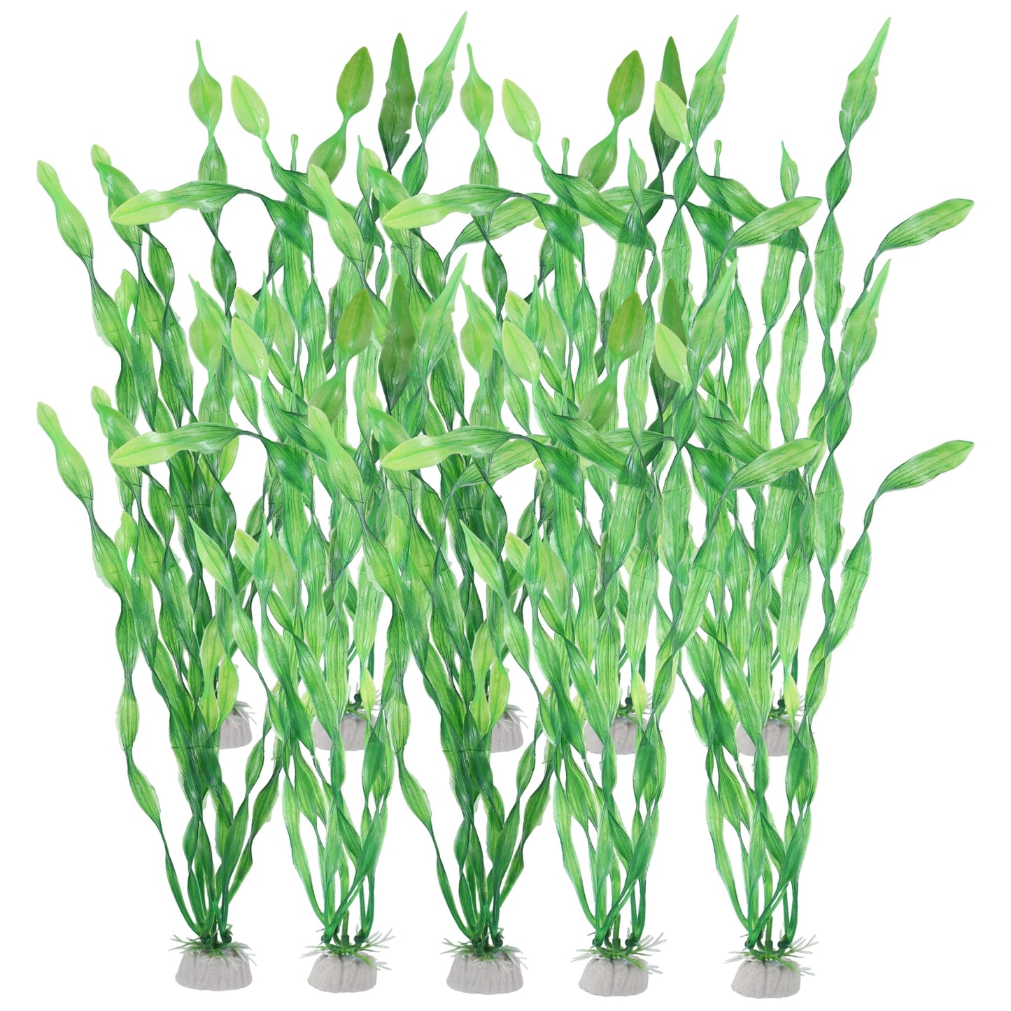 UXCELL 10/20 Pcs Aquarium Artificial Plastic Plants Water Weeds Ornament Fish Tank Plant Flower Grass Decoration Accessories
