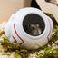 Honey squirrel ceramic food bowl hamster kettle drink device creative astronaut golden bear dodge nest prevent tipping bathtub
