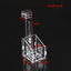 Hanging Fish Tank Crystal Acrylic Pot Polka Aquarium Decoration Water Planting Cylinder Cup Feeding Accessories with SuctionCup
