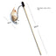 1PC Teaser Feather Toys Kitten Funny Colorful Rod Cat Wand Toys Wood Pet Cat Toys Interactive Stick Pet Cat Supplies