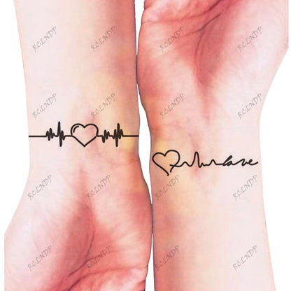 15pcs Waterproof Temporary Tattoo Sticker Starry Moon Flower Heart Flying Bird Fake Tatto Flash Tatoo finger Tato for  Women Men
