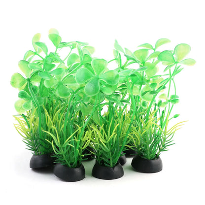 UXCELL 10/20 Pcs Aquarium Artificial Plastic Plants Water Weeds Ornament Fish Tank Plant Flower Grass Decoration Accessories