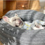 Deep sleep hexagonal dog sofa French fighting kennel dog bed fully removable and washable pet bed thick warm dog cushion