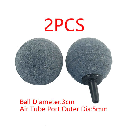 UXCELL Air Pump Sand Stone Set Aquarium Oxygen Parts Air Stone Bubble Fish Tank Aerator Ball Shaped Mineral Bubble Accessories