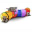 Collapsible Cat Playing Tunnel Pets Toys Connectable Cat Tunnel Cat Tube Toys Foldable Drill Hole Kitten Colorful Pet Toys