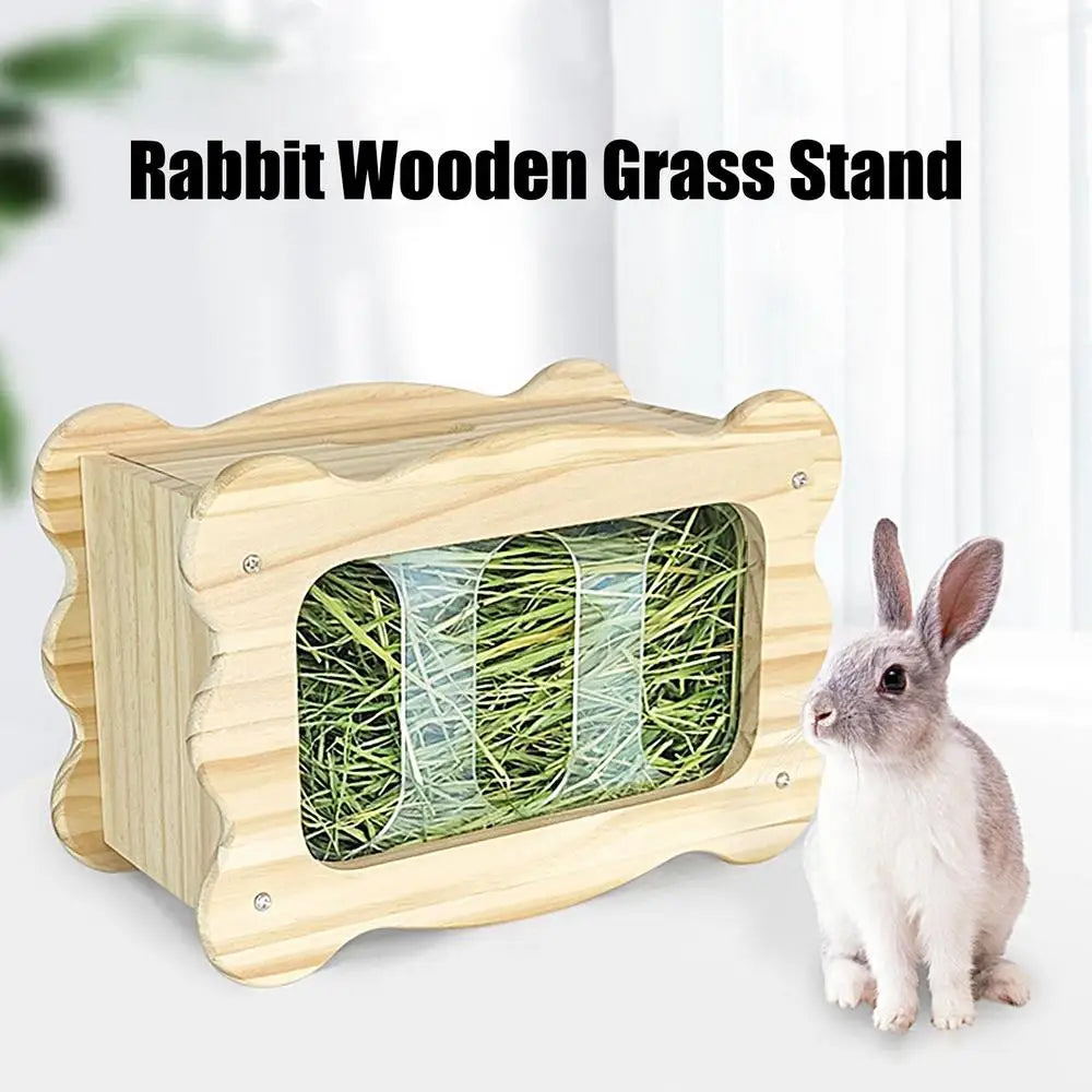 Rabbit Hay Feeder Hay Manger Small Animal Food Feeder Rack Grass Basket Food Bin Bowl For Chinchilla Pet Supplies