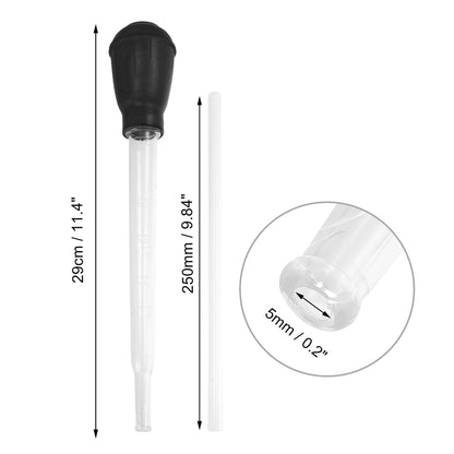 UXCELL Fish Tank Siphon Vacuum Cleaner Pet Feeding Tools Parts Set Aquarium Water Changer Lengthen Pipettes Cleaning Accessories
