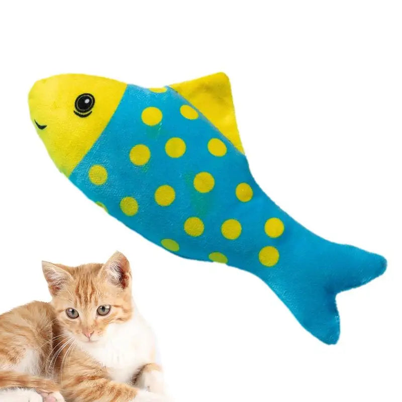Cat Chew Stuffed Fish Interactive And Attractive Chew Toys With PP Cotton For Cats Pet Exercise Toys For Study Room Cat House