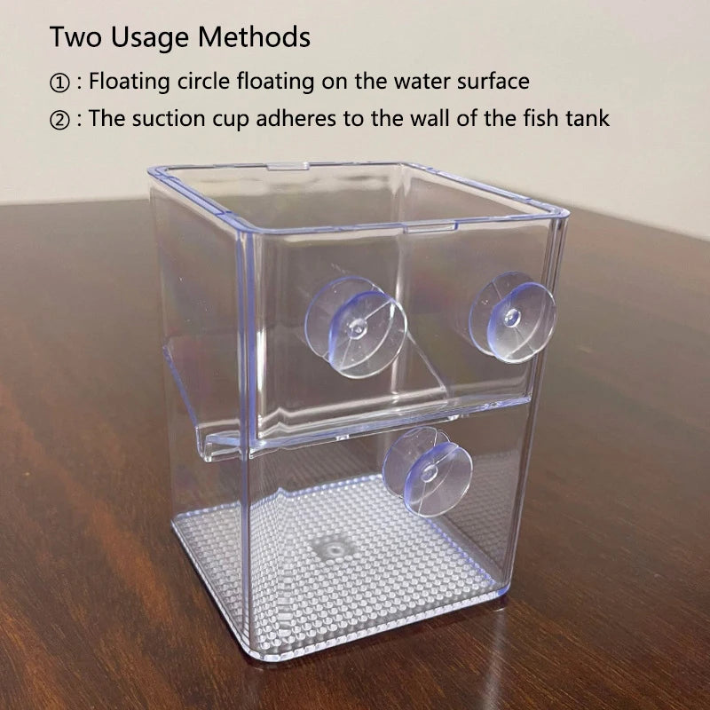 Acrylic Floating Fish Breeding Isolation Box Aquarium Breeder Feeder Fish Tank Hatching Incubator Aquarium Hatchery Accessory