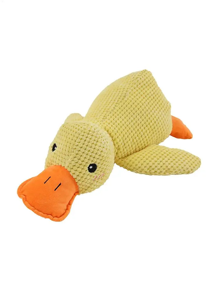 Pet Plush Toy Calming Duck Plush Toy Calming Duck Dog Toy Pet Teeth Cleaning Chew Pillow Toy Puppy Plush Pillow Toy Pet Supplies