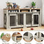 Cross-border Amazon Pet Furniture Dog Cage Wooden Iron Wood Kennel Double Door TV Cabinet Indoor Pet Cabinet Box